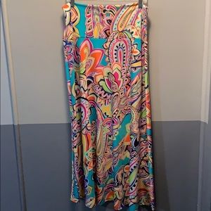 Print maxi skirt